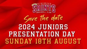 Junior Presentation Day 2024 @ Ringwood Saints Baseball Club